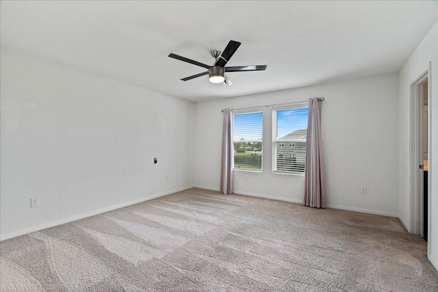 516 Peony Ct, Jarrell, TX 76537 - carpeted empty room featuring a ceiling fan and baseboards