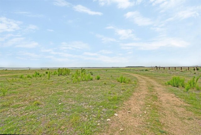 view of street with a rural view