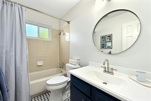 12218 Grimsley Dr, Austin, TX 78759 - full bath with toilet, shower / bath combination with curtain, and vanity