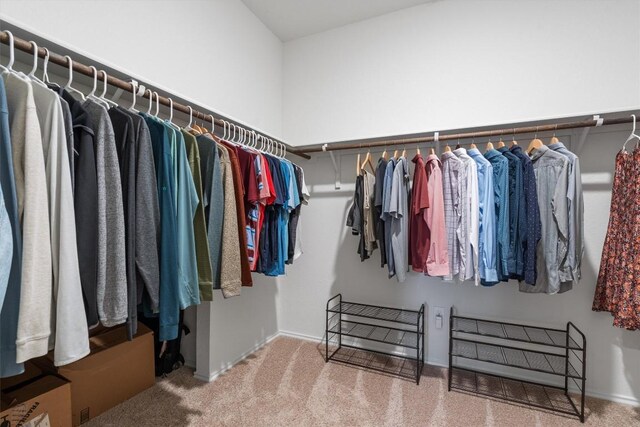 19216 Bear Grass Dr, Elgin, TX 78621 - walk in closet featuring carpet