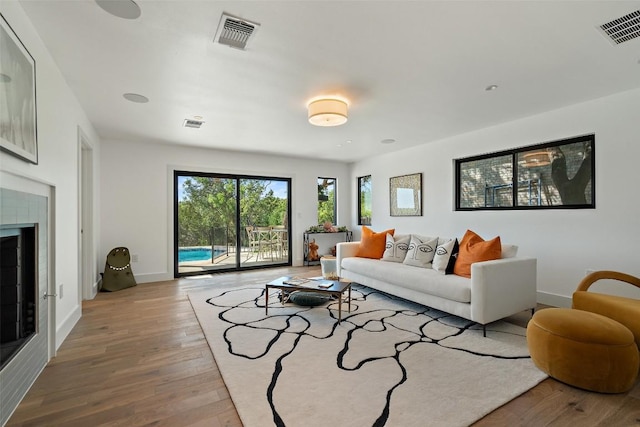 5914 Cape Coral Dr, Austin, TX 78746 - living area featuring wood finished floors and baseboards