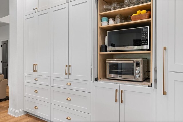 closet with a toaster
