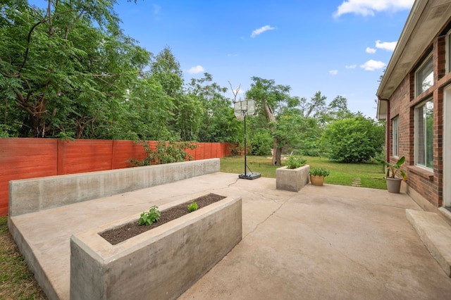 view of patio / terrace with a fenced backyard