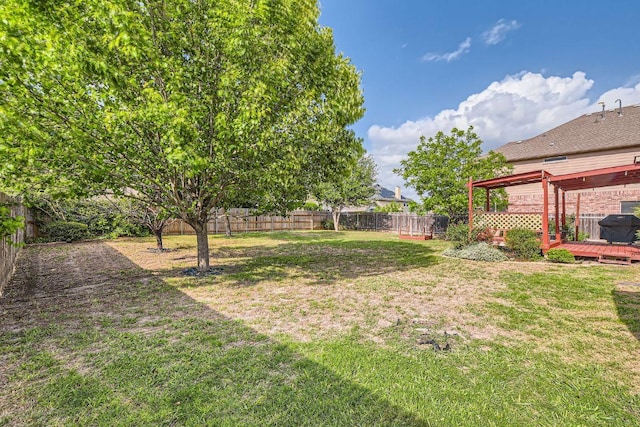 2420 Dakota Dunes Ct, Pflugerville, TX 78660 - fenced backyard with a wooden deck