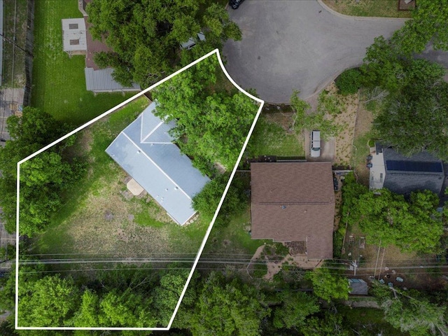7515 Daugherty St, Austin, TX 78757 - aerial overview of property's location with property boundaries highlighted