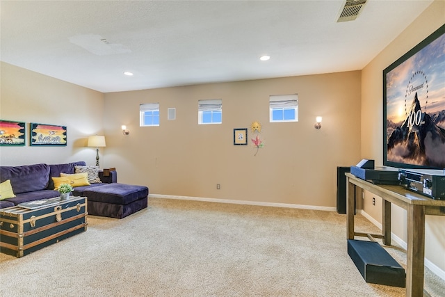 1916 Wimberly Ln, Austin, TX 78735 - living area featuring carpet floors, recessed lighting, and plenty of natural light