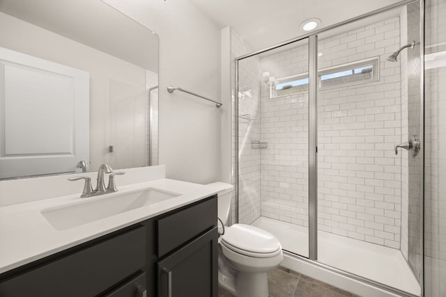 2813 Hopi Path Unit 11, Georgetown, TX 78628 - full bathroom with recessed lighting, vanity, a stall shower, and toilet
