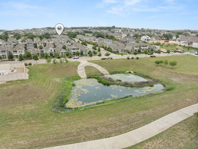 2813 Hopi Path Unit 11, Georgetown, TX 78628 - bird's eye view with a water view and a residential view