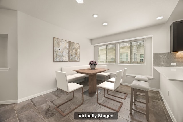 2813 Hopi Path Unit 11, Georgetown, TX 78628 - dining area with recessed lighting and baseboards