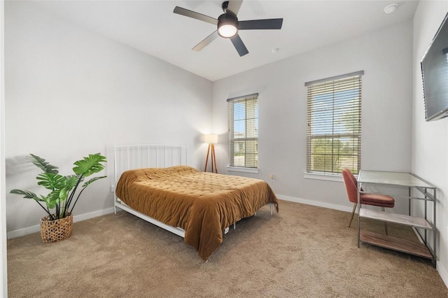 8600 Chrysler Bnd, Austin, TX 78744 - carpeted bedroom featuring a ceiling fan and baseboards