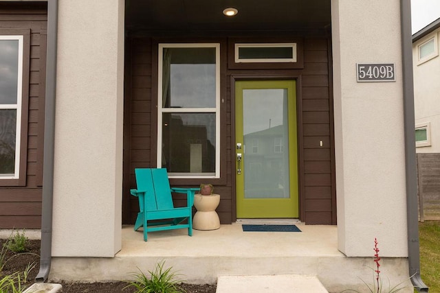 view of exterior entry