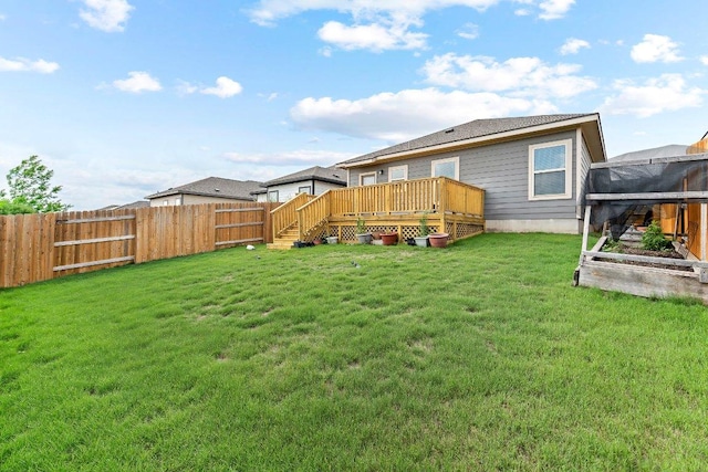 316 Ancellotta Way, Leander, TX 78641 - back of house with a wooden deck and a garden