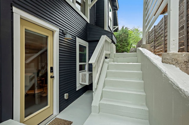 stairs with cooling unit