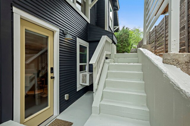 1613 Garden St, Austin, TX 78702 - staircase with cooling unit