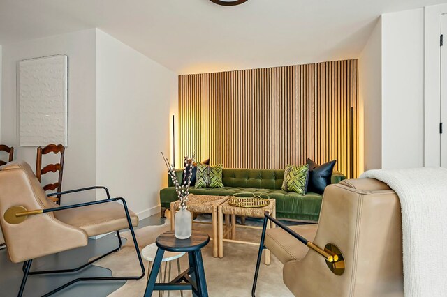 1613 Garden St, Austin, TX 78702 - living room featuring carpet flooring