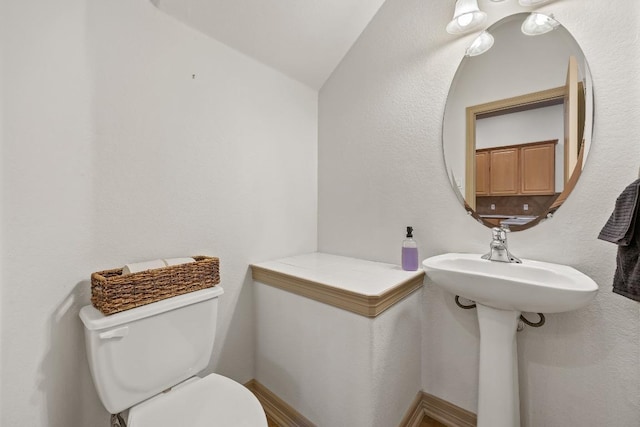 half bath with toilet