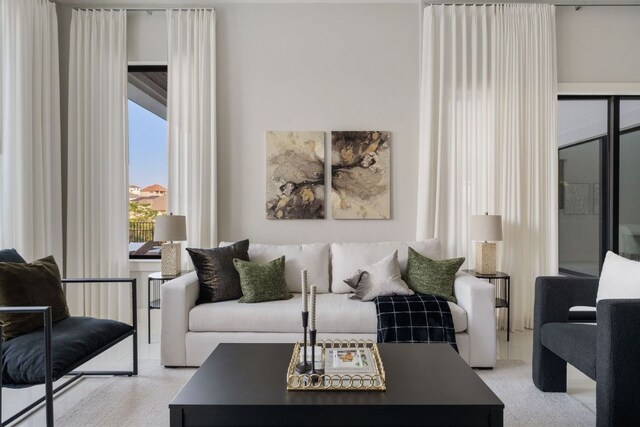 view of living area