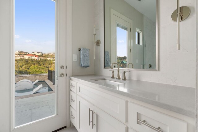 bathroom featuring vanity