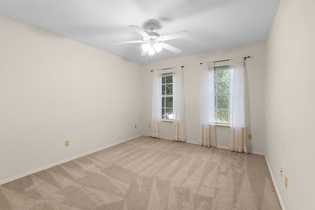1809 Woodland Dr, Cedar Park, TX 78613 - carpeted empty room with a ceiling fan and baseboards