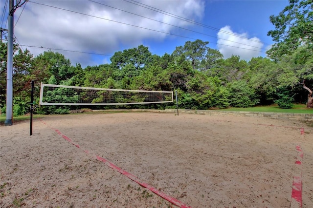 view of community with volleyball court