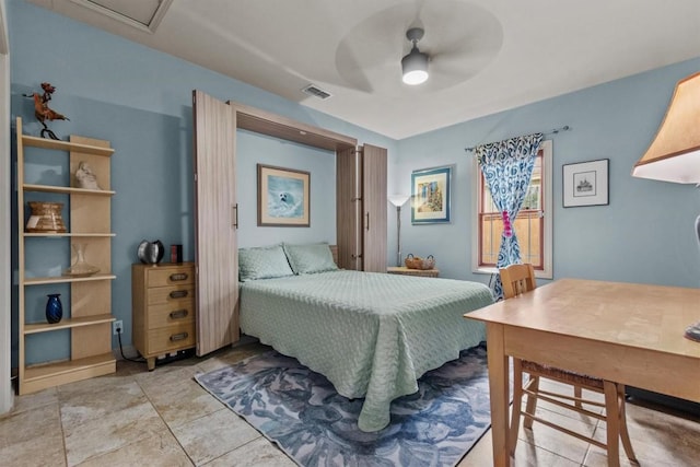 5414 Duval St, Austin, TX 78751 - bedroom with ceiling fan