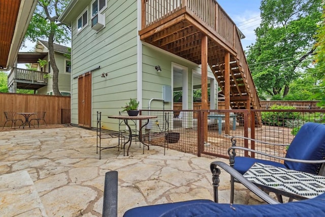 5414 Duval St, Austin, TX 78751 - view of patio with stairs