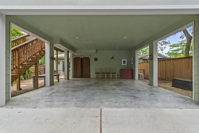 5414 Duval St, Austin, TX 78751 - view of patio / terrace featuring an attached carport