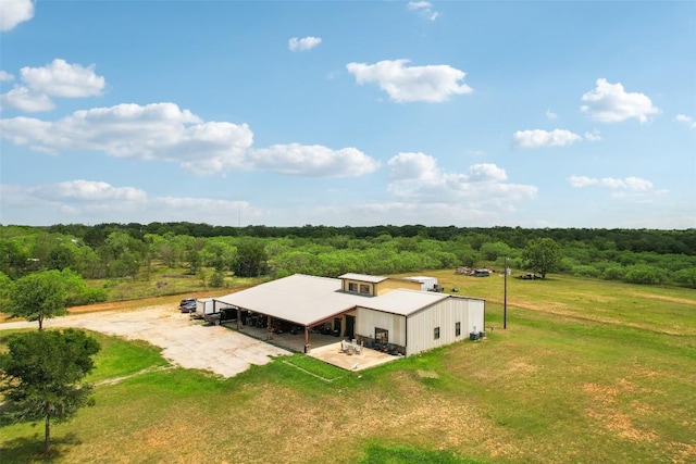 2300 Tumbleweed Trl, Dale, TX 78616 - view from above of property featuring a heavily wooded area