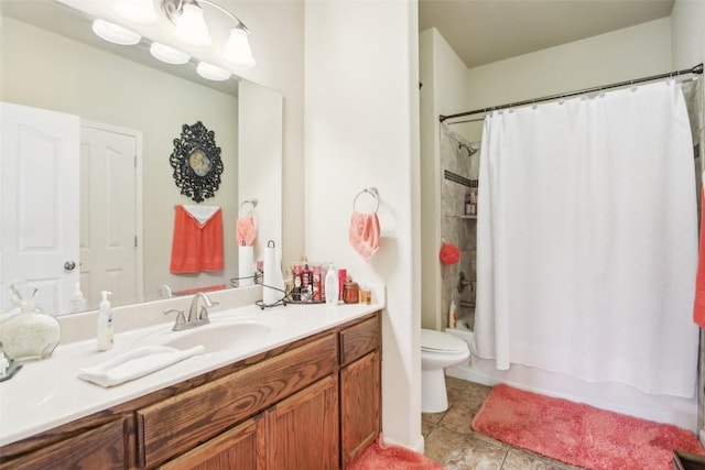 2300 Tumbleweed Trl, Dale, TX 78616 - bathroom with vanity, tile patterned flooring, and shower / bath combination with curtain