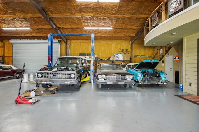 2300 Tumbleweed Trl, Dale, TX 78616 - garage with wood walls