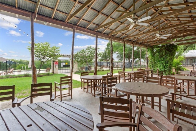 1504 Maier Dr, Pflugerville, TX 78660 - view of patio / terrace featuring ceiling fan