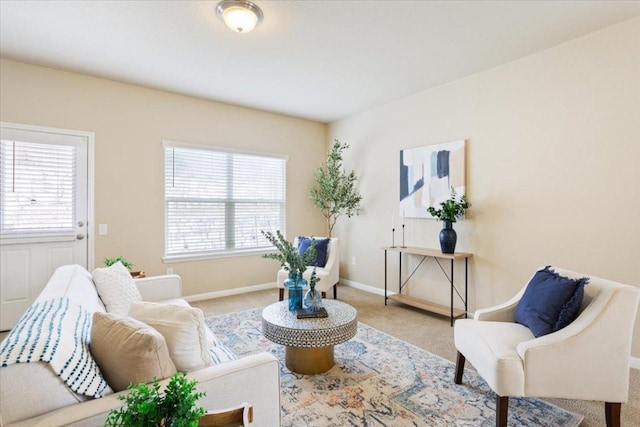 1504 Maier Dr, Pflugerville, TX 78660 - carpeted living area featuring baseboards