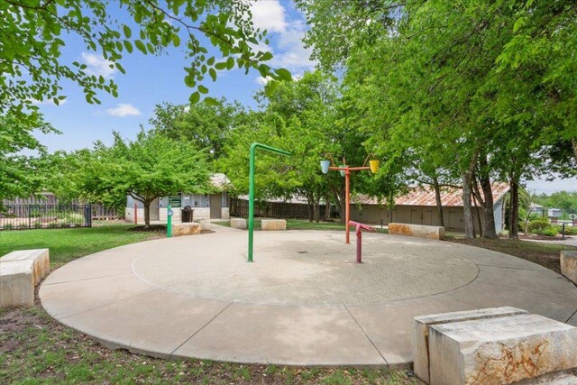 exterior space featuring fence