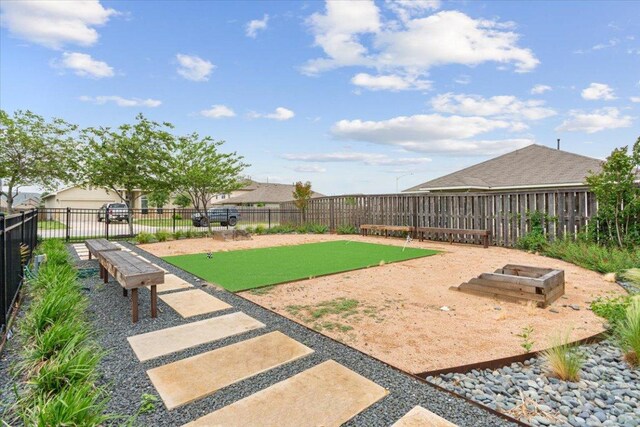 exterior space featuring fence