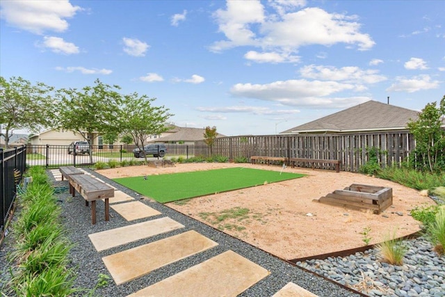 1504 Maier Dr, Pflugerville, TX 78660 - view of yard featuring a bocce ball area
