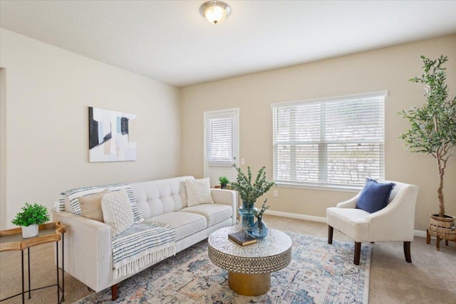1504 Maier Dr, Pflugerville, TX 78660 - carpeted living room with baseboards