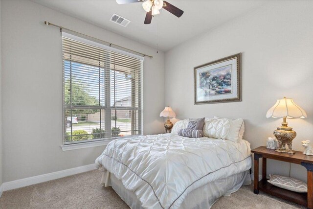 1800 Erie Dr, Leander, TX 78641 - carpeted bedroom with baseboards and a ceiling fan