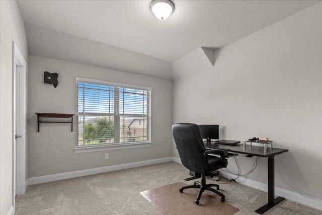 1800 Erie Dr, Leander, TX 78641 - home office featuring carpet floors