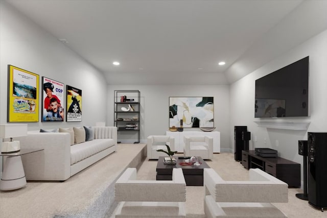 1800 Erie Dr, Leander, TX 78641 - carpeted living room featuring recessed lighting