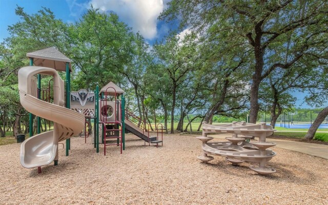 view of community jungle gym