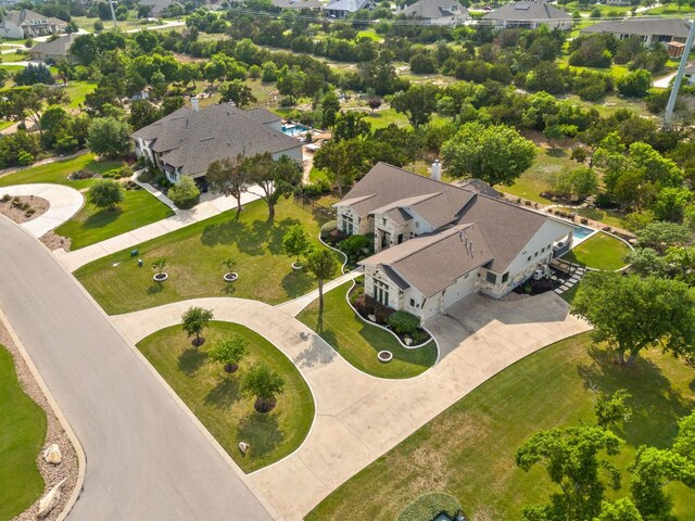drone / aerial view featuring a residential view