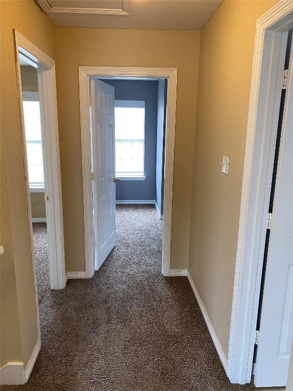 619 Ellen Ct, Temple, TX 76501 - hallway with carpet and baseboards