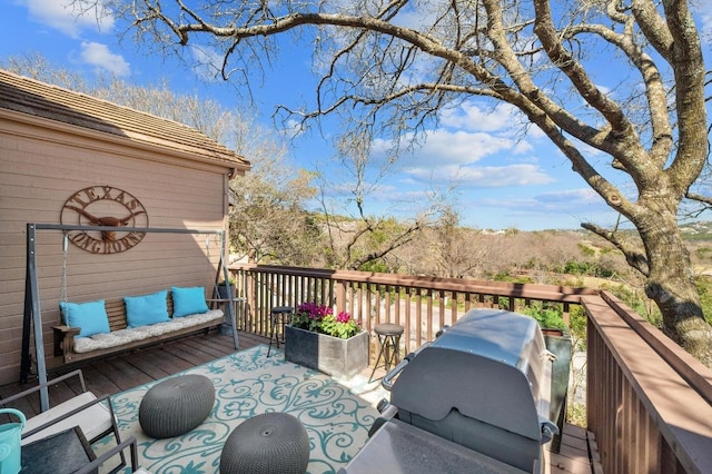 3605 Fawn Creek Path, Austin, TX 78746 - deck with area for grilling