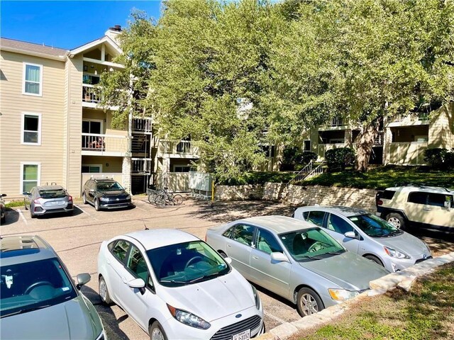 view of uncovered parking lot