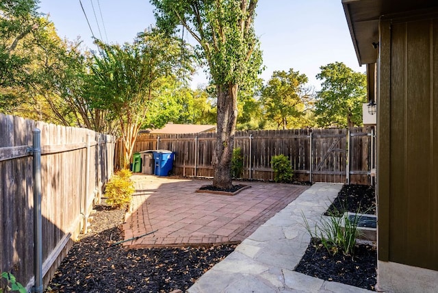 view of patio / terrace featuring a fenced backyard