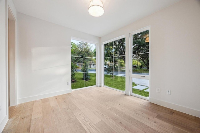 4708 Philco Dr, Austin, TX 78745 - empty room featuring wood finished floors and baseboards