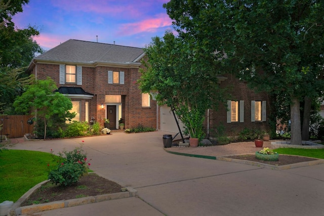 10636 Bramblecrest Dr, Austin, TX 78726 - view of front of house with concrete driveway and brick siding