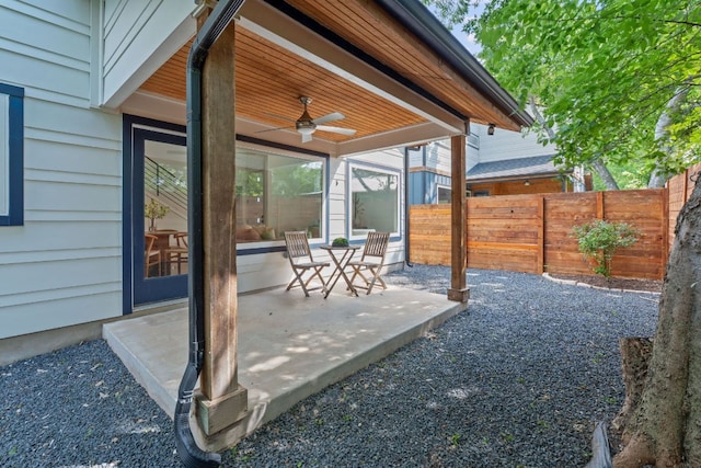 402 W 55th St Unit 2, Austin, TX 78751 - view of patio with a ceiling fan