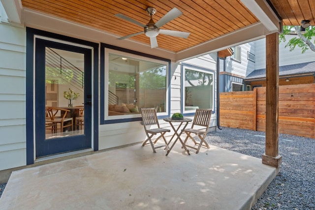 402 W 55th St Unit 2, Austin, TX 78751 - view of patio / terrace with a ceiling fan