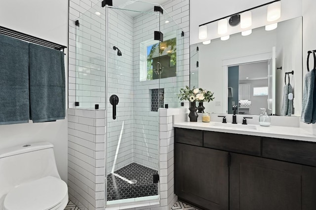 1815 Cullen Ave Unit 1, Austin, TX 78757 - full bath with a shower stall, vanity, and toilet